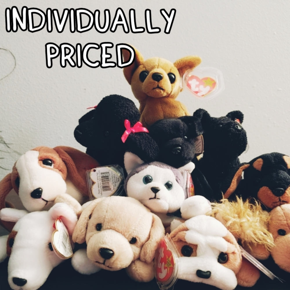 TY Beanie Babies Dog Collection NWT- See Prices!!
